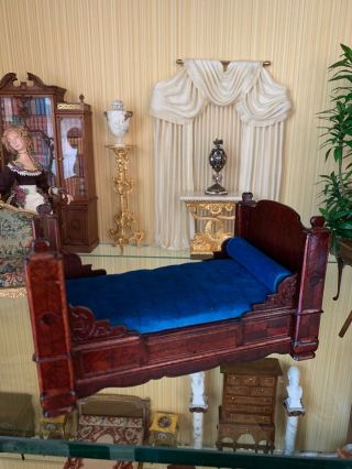 Dollhouse Miniature Victorian Bed Limited Edition Nancy Summers 1980 1/12 scale 10