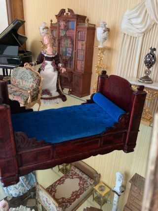 Dollhouse Miniature Victorian Bed Limited Edition Nancy Summers 1980 1/12 scale 12