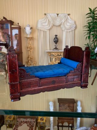 Dollhouse Miniature Victorian Bed Limited Edition Nancy Summers 1980 1/12 Scale