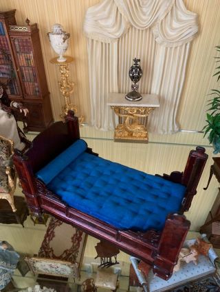 Dollhouse Miniature Victorian Bed Limited Edition Nancy Summers 1980 1/12 scale 5