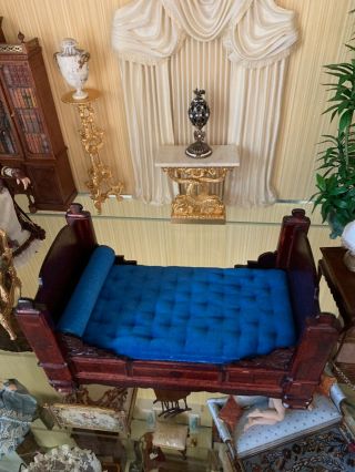 Dollhouse Miniature Victorian Bed Limited Edition Nancy Summers 1980 1/12 scale 8