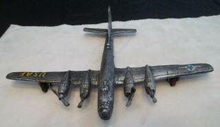 Wwii Boeing B - 29 Superfortress,  Vintage Cast Iron Model,  16 Inch Wing Span