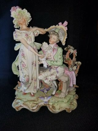 1946 German Porcelain Statuary Exquisitely Detailed In Museum