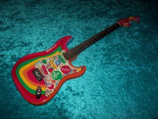 Rocky Fender Stratocaster Guitar Strat Squier Hand Painted Vintage Des