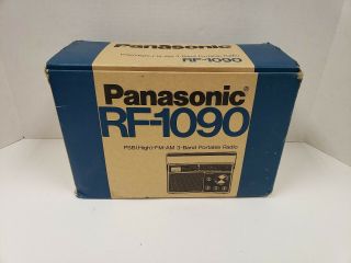 Vintage Panasonic 3 - Band Portable Radio Model Rf - 1090 Am/fm/psb W/ Wb Japan
