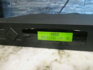 Vintage Korg Wavestation Sr Sound Module Int Battery Rack Mount Synthesizer