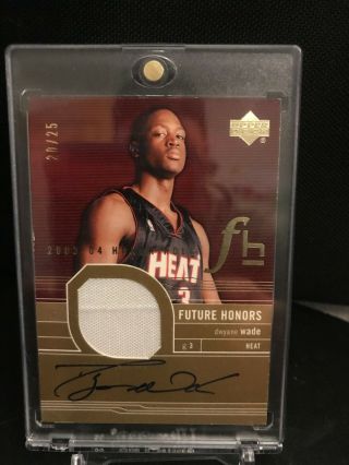 2003 - 04 Ud Honor Roll Dwyane Wade Future Honors Rpa 20/25 Rare Miami Heat