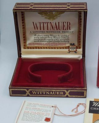 Rare Vintage Wittnauer Chronograph Box & Papers Model 228T 3