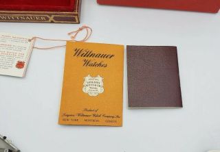 Rare Vintage Wittnauer Chronograph Box & Papers Model 228T 4