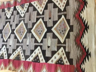 Authentic Vintage Hand - Woven Wool NAVAJO Rug 52x73 