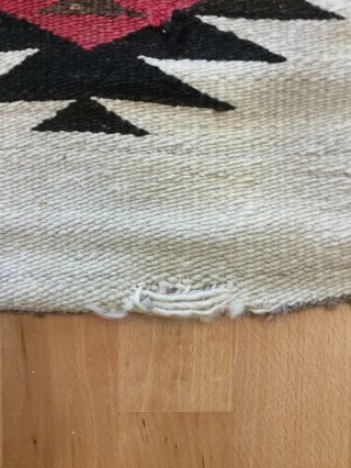 Authentic Vintage Hand - Woven Wool NAVAJO Rug 52x73 