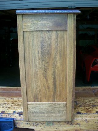 Antique Oak Spool Cabinet counter top store display cabinet 3