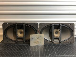Vintage Emi Speaker Coaxial 13 " X8 " With Capacitor & Tweeter 92390 Bp England 60s
