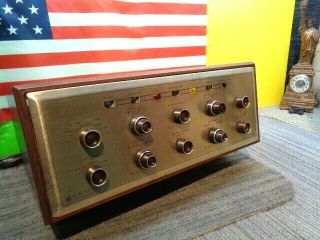 Estate Vintage H.  H.  Scott Type 272 Tube Amp Stereomaster Dynaural W/wood Cabinet