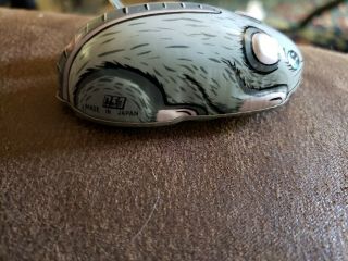 Two Vintage 1950 ' s Tin Litho Wind Up Toy Mouse / Mice Hiro Japan 3