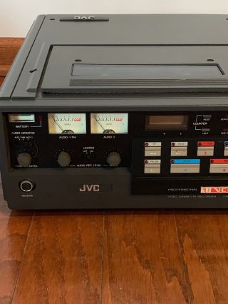 Vintage Jvc Studio Professional Video Cassette Recorder Cr - 4700u,  Battery Unit