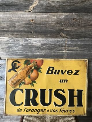 Vintage Orange Crush Sign