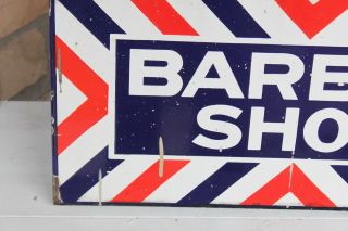 Vintage Double Sided Porcelain Barber Shop Sign - Burdick Chicago 2