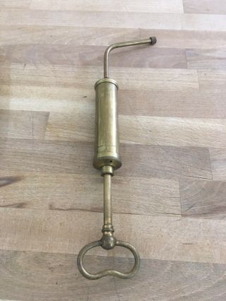Nesthhill Rare Vintage Brass Oil Gun Syringe For Rolls Royce & Bentley 2