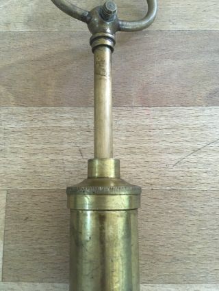 Nesthhill Rare Vintage Brass Oil Gun Syringe For Rolls Royce & Bentley 4