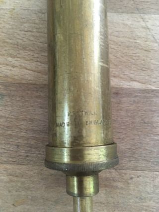 Nesthhill Rare Vintage Brass Oil Gun Syringe For Rolls Royce & Bentley 7