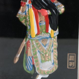Chinese Lacquerware Handmade Guan Yu Statue LP0027 3