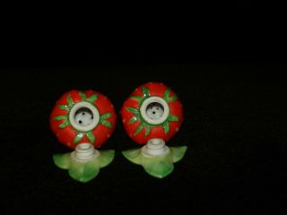 Vintage Strawberry Salt and Pepper Shakers 4