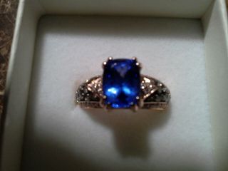 Nwot Levian Tanzanite And Champagne Diamond Ring - Limited Edition - Rare