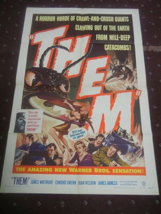 " Them " Vintage Movie 1 - Sheet Poster 1954
