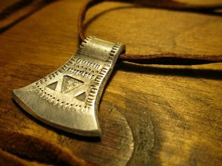 Axe Amulet Pendant Viking Anglo Saxon Medieval Style Hacksilver 925 Sterling