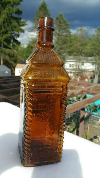 H.  P.  HERB / WILD / CHERRY / BITTERS bottle,  RARE Applied Top Variant, 5
