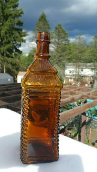 H.  P.  HERB / WILD / CHERRY / BITTERS bottle,  RARE Applied Top Variant, 6