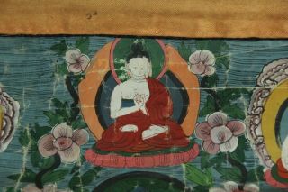 APR140 CHINESE TIBETAN BUDDHIST TANGKA HAND PAINTED SILK MEKURI MAKURI 4