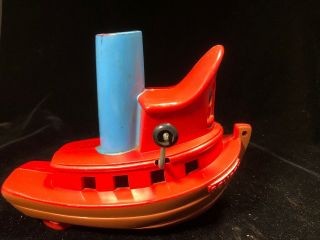 Rare Vintage Scuffy The Tugboat Pull Toy S&S And A&W 4
