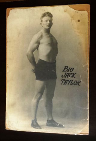 Vintage Big Jim Taylor Wrestling Poster 1920 