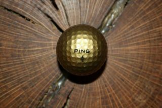 Vintage Solid Gold Ping Golf Ball