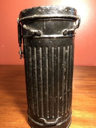 WW2 German Wehrmacht Gas Mask Canister Container Box 2