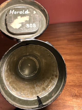 WW2 German Wehrmacht Gas Mask Canister Container Box 7