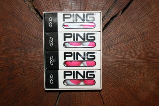 Vintage Box Of Pink And White Ping Golf Balls