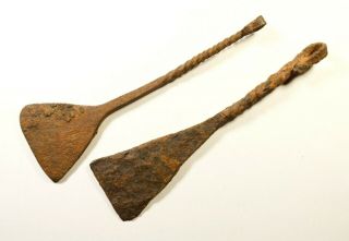 Large Ancient Roman Legionary Iron Scrapers For Cleaning Boots And Clothes
