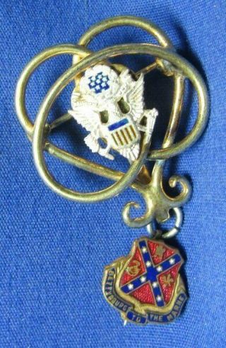 Wwii Sterling 107th Field Artillery Regiment Home Front Sweetheart Pin
