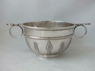 Quality Antique Solid Sterling Silver Bowl 1903/ Dia 10.  4 Cm/ 239 G