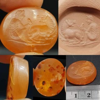 Roman Ancient Agate Stone Rare Unique Seal Intaglio Stone 42