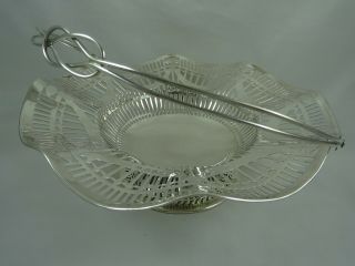 Attractive Solid Silver Fruit Basket,  1921,  460gm
