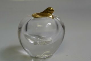 Rare Tiffany & Co.  Elsa Peretti 18K Yellow Gold Top Carved Rock Crystal Apple 2