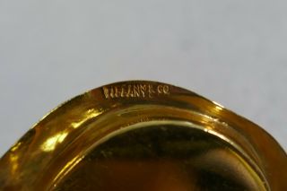 Rare Tiffany & Co.  Elsa Peretti 18K Yellow Gold Top Carved Rock Crystal Apple 6