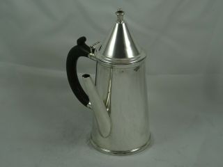 Stunning Solid Silver Chocolate Pot,  1932,  361gm
