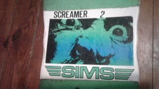 Vintage 1987 Sims Screamer 2 Complete Skateboard Krypto Wheels & Venture Trucks