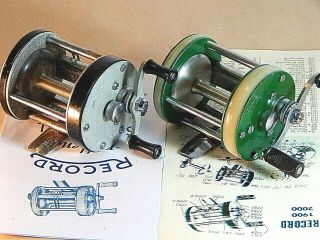 Rare 1950 ' s Vintage ABU Record 1900 baitcasting reels - used/excellent 2