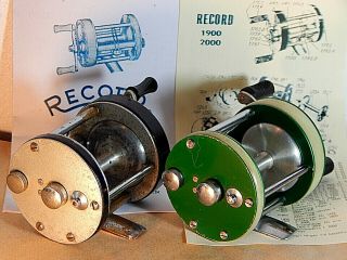Rare 1950 ' s Vintage ABU Record 1900 baitcasting reels - used/excellent 4